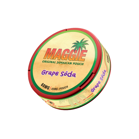 MAGGIE Extra Strong - Grape Soda slim nicotine pouches can