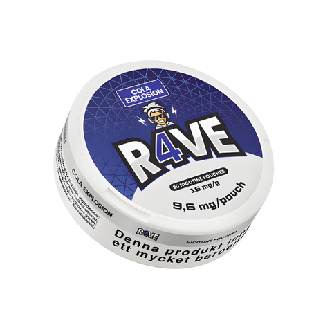 R4VE - Cola Explosion slim nicotine pouches can