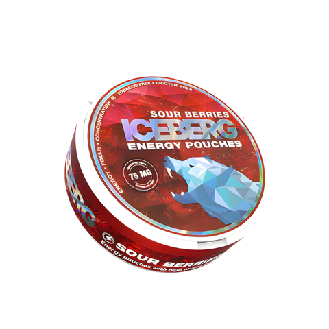 ICEBERG Energy - Sour Berries - 75mg Caffeine Energy Pouches
