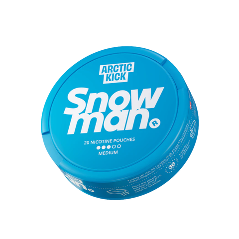 SNOWMAN - Arctic Kick slim nicotine pouches can