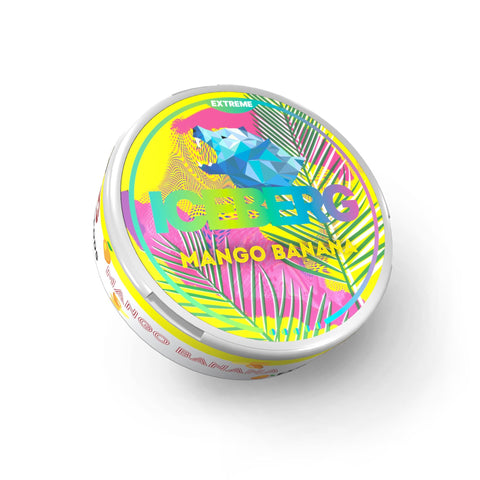 ICEBERG Extra Strong - Mango Banana slim nicotine pouches can