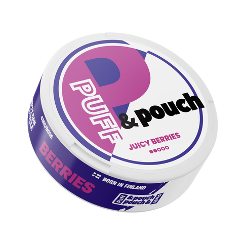 PUFF & POUCH Light - Berries slim nicotine pouches can