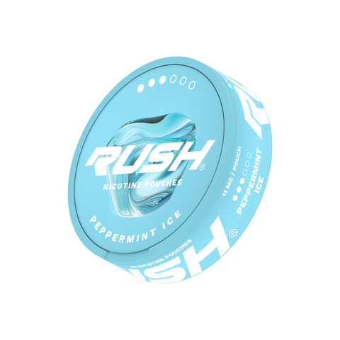 RUSH Strong - Peppermint Ice - 11mg SLIM Strong Nicotine Pouches