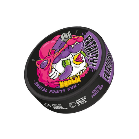 KURWA Fatality - Brutal Fruity Gum slim nicotine pouches can