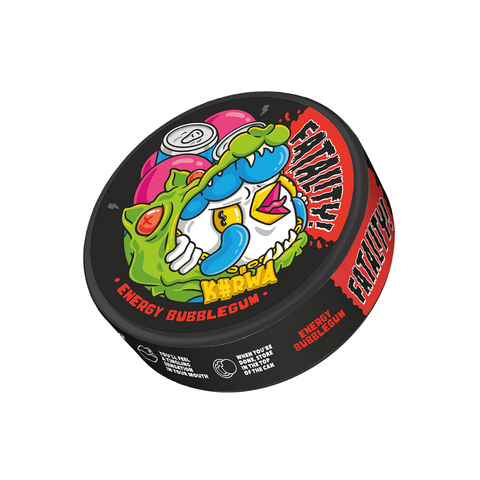 KURWA Fatality - Energy Bubblegum slim nicotine pouches can