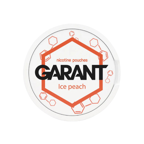 GARANT - Ice Peach slim nicotine pouches can