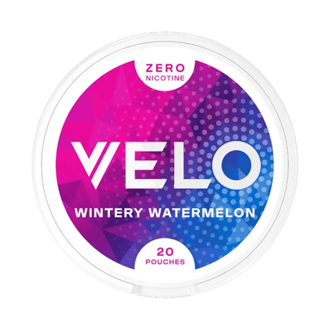VELO Wintery Watermelon Zero nicotine-free pouches can