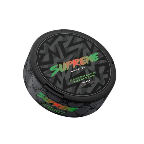 SUPREME Extra Strong - Watermelon Bubblegum - 60mg SLIM Extra Strong Nicotine Pouches