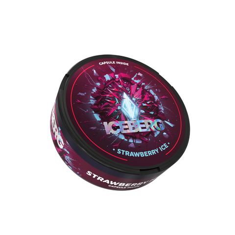 ICEBERG Capsule - Strawberry Ice slim nicotine pouches can