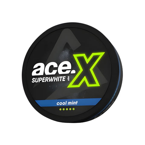 ACE X - Cool Mint slim nicotine pouches can