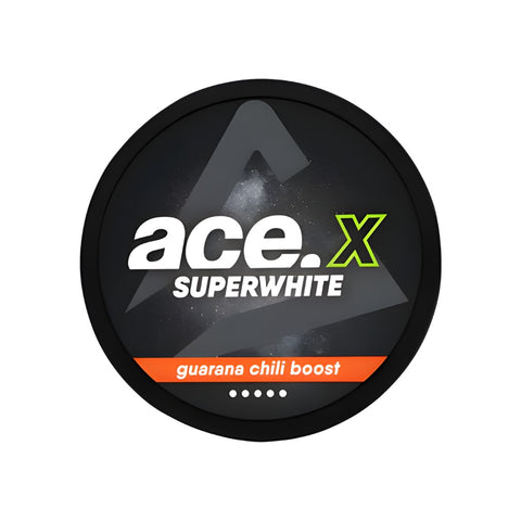 ACE X - Guarana Chili Boost slim nicotine pouches can