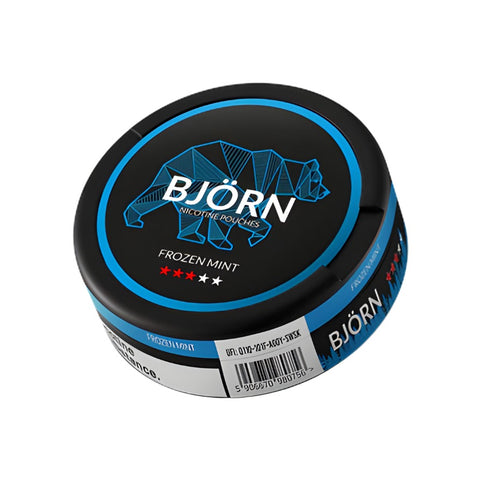 BJORN Medium - Frozen Mint slim nicotine pouches can