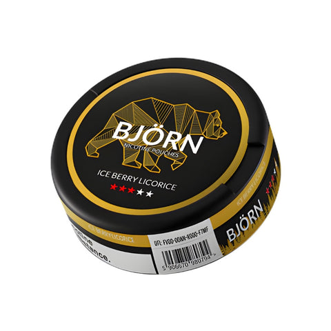 BJORN Medium - Liquorice & Berry slim nicotine pouches can