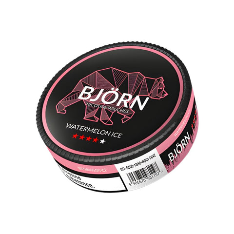 BJORN Strong - Watermelon slim nicotine pouches can