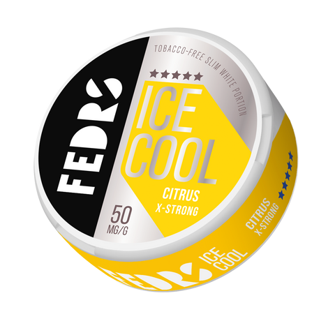 FEDRS Extra Strong - Citrus slim nicotine pouches can