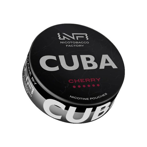 CUBA Black - Cherry slim nicotine pouches can