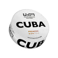 CUBA White - Peach slim nicotine pouches can