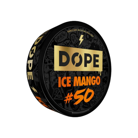 DOPE #50 - Ice Mango slim nicotine pouches can