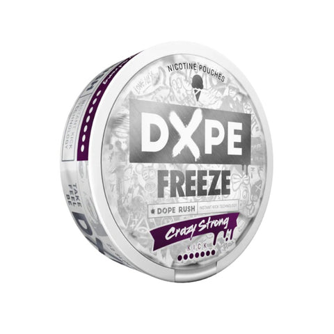 DOPE Crazy Strong - Freeze slim nicotine pouches can