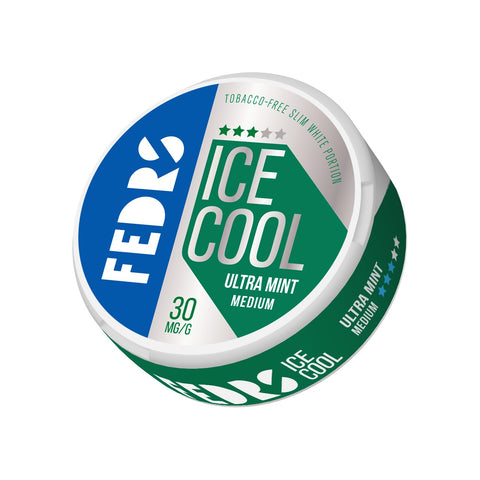 FEDRS Medium - Ultra Mint slim nicotine pouches can