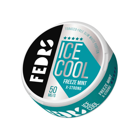 FEDRS Extra Strong - Freeze Mint slim nicotine pouches can