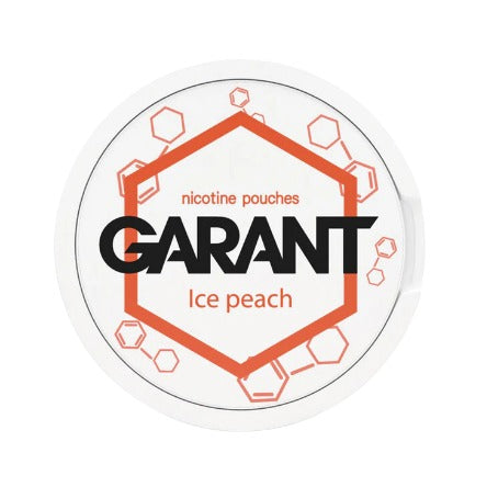 GARANT - Ice Peach slim nicotine pouches can