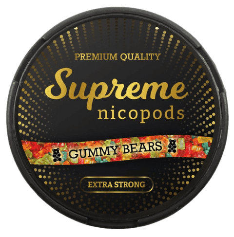 SUPREME Extra Strong - Gummy Bears - 60mg SLIM Extra Strong Nicotine Pouches