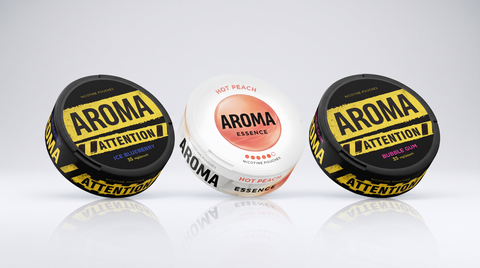 Aroma nicotine pouches collection — Essence and Attention lines