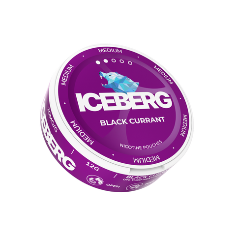 ICEBERG Medium - Black Currant nicotine pouches can