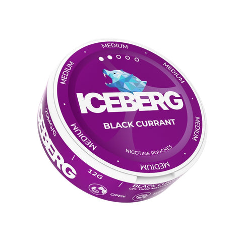 ICEBERG Medium - Black Currant nicotine pouches can