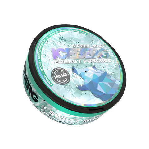 ICEBERG Energy - Sweet Mint slim energy pouches can