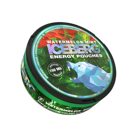 ICEBERG Energy - Watermelon Mint slim energy pouches can