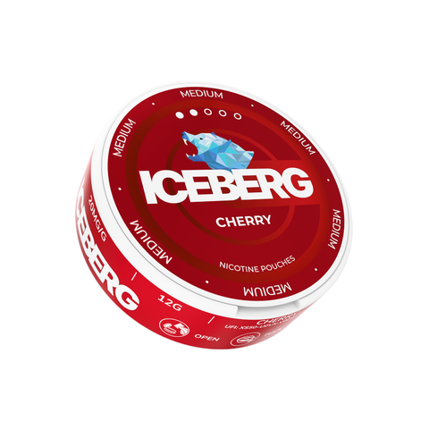 ICEBERG Medium - Cherry nicotine pouches can