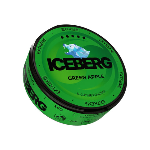 ICEBERG Extreme - Green Apple nicotine pouches can