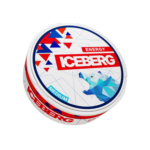 ICEBERG Strong - Energy slim nicotine pouches can