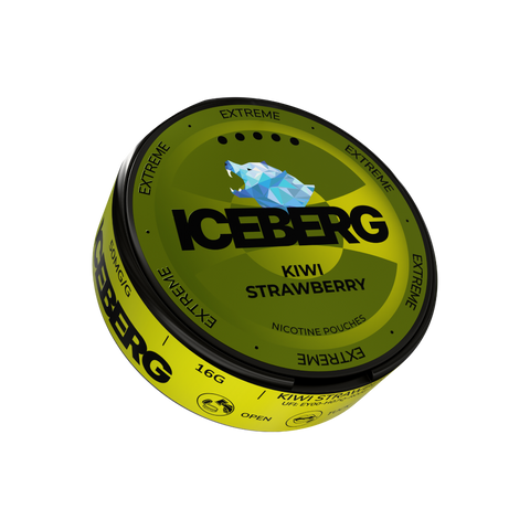 ICEBERG Extreme - Kiwi Strawberry nicotine pouches can