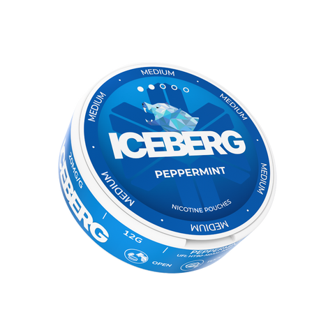 ICEBERG Medium - Peppermint nicotine pouches can