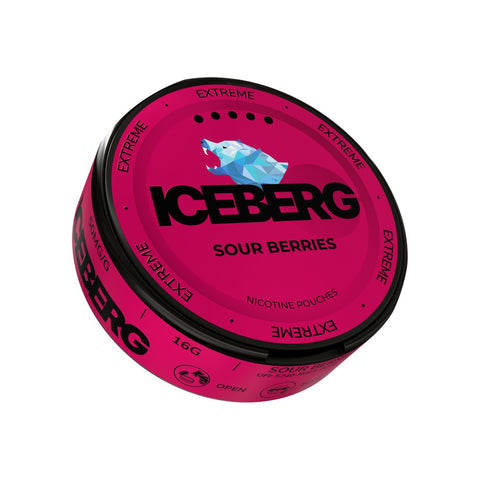 ICEBERG Extreme - Sour Berries nicotine pouches can