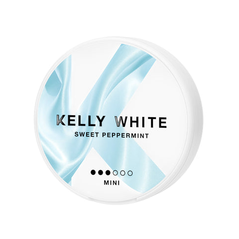 KELLY WHITE Mini - Sweet Peppermint nicotine pouches can