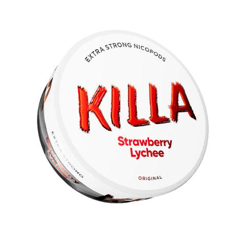 KILLA - Strawberry Lychee slim nicotine pouches can