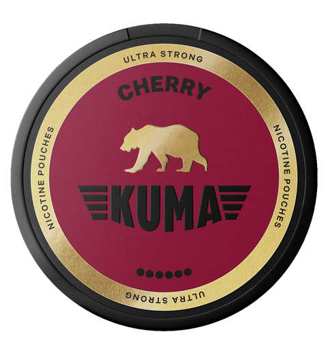 KUMA Ultra Strong Cherry nicotine pouches can