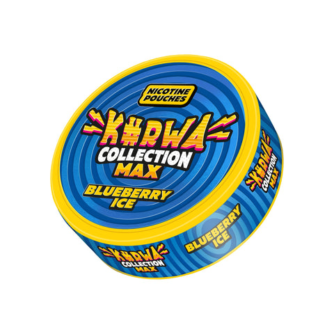 KURWA Max - Blueberry Ice slim nicotine pouches can