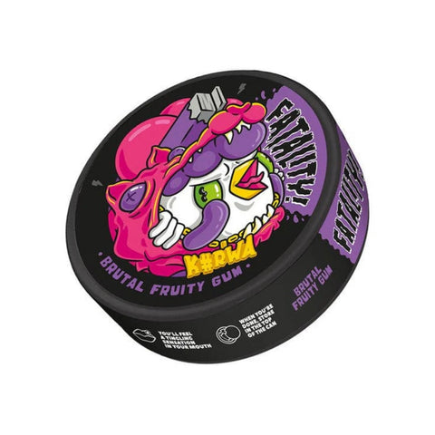 KURWA Fatality - Brutal Fruity Gum slim nicotine pouches can