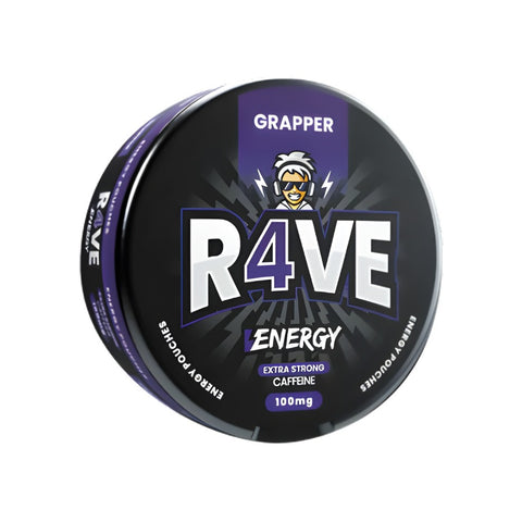 R4VE Energy - Grapper slim energy pouches can
