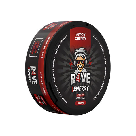R4VE Energy - Merry Cherry slim energy pouches can