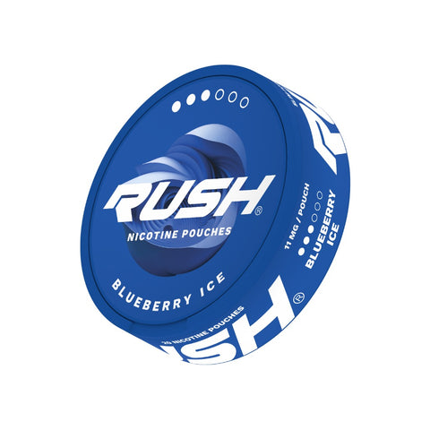 RUSH - Blueberry Ice slim nicotine pouches can