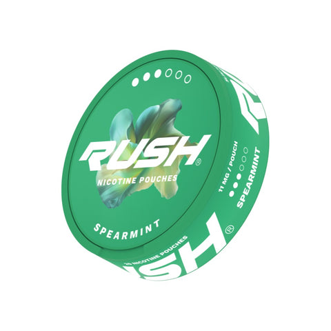 RUSH - Spearmint slim nicotine pouches can
