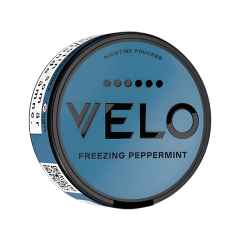 VELO Freezing Peppermint Max slim nicotine pouches can