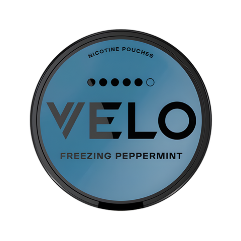 VELO Freezing Peppermint Ultra slim nicotine pouches can