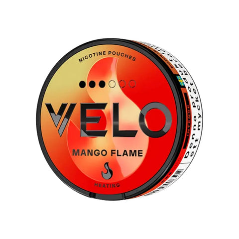 VELO Mango Flame slim nicotine pouches can